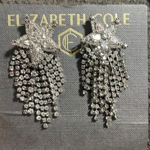 NWT Elizabeth Cole Shooting Star Earrings - Silver